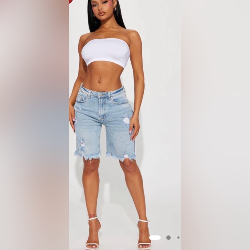 Distressed Denim Women Shorts